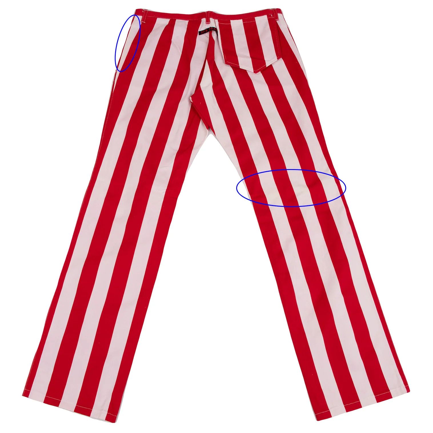 Jean Paul Gaultier Cotton Stripe Pants in Red and White Size 48 Size US 32 / EU 48 - 11 Thumbnail