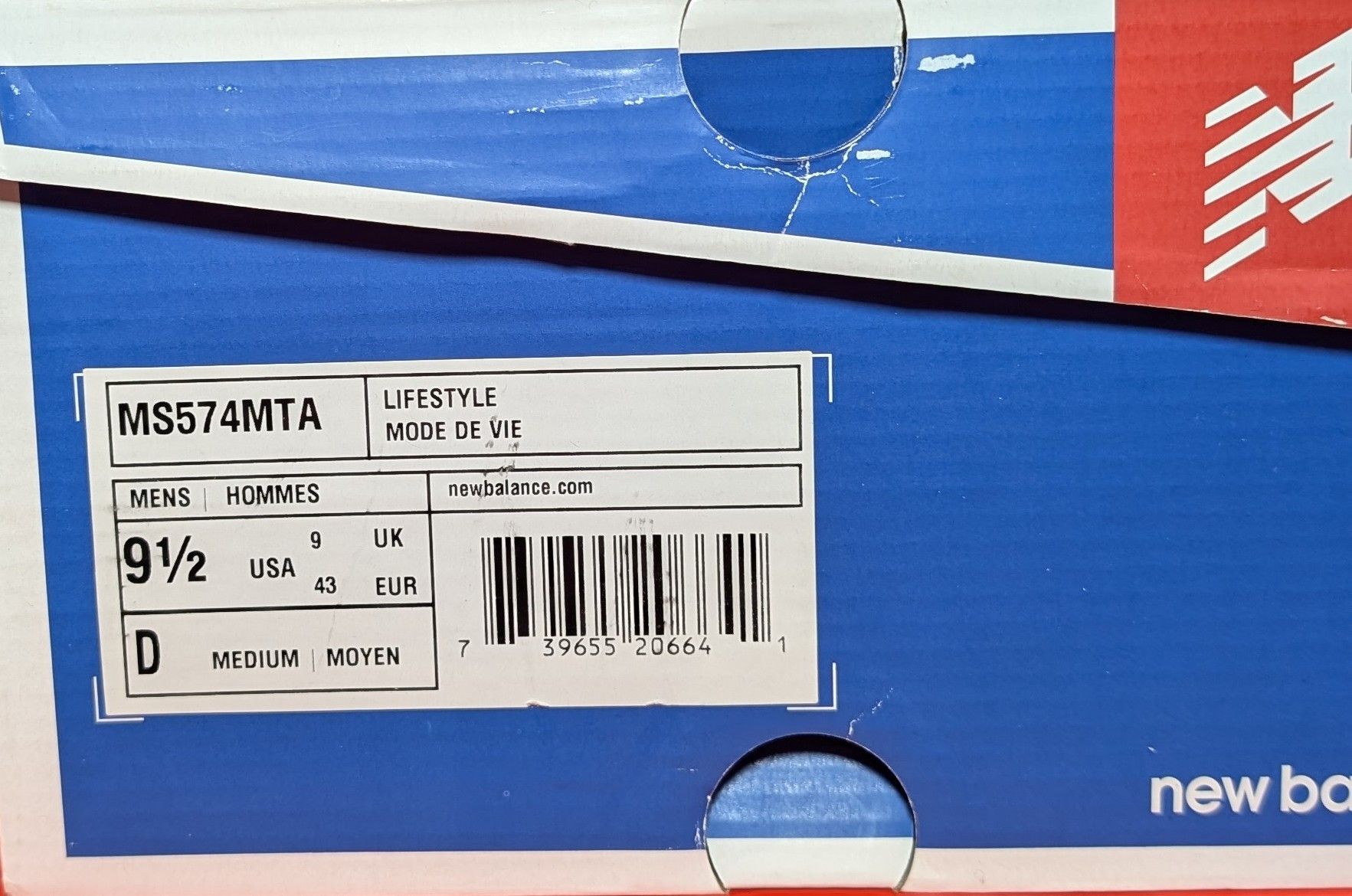 New Balance Size 9.5 - New Balance Mita Sneakers x 574 Black Blue Size US 9.5 / EU 42-43 - 9 Thumbnail