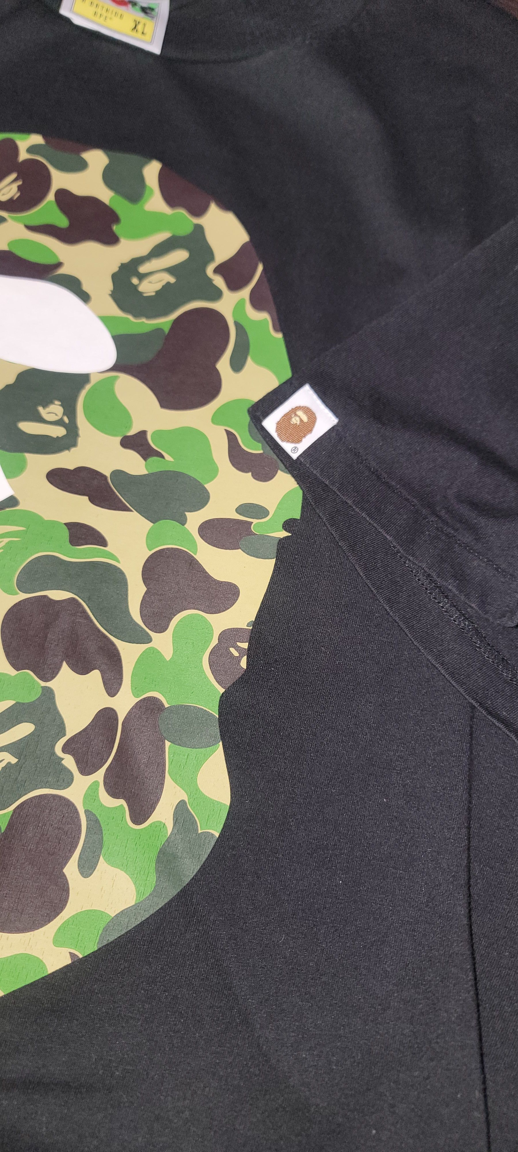 Bape Bape ABC Green Camo Big Ape Head Tee Size US XL / EU 56 / 4 - 5 Thumbnail