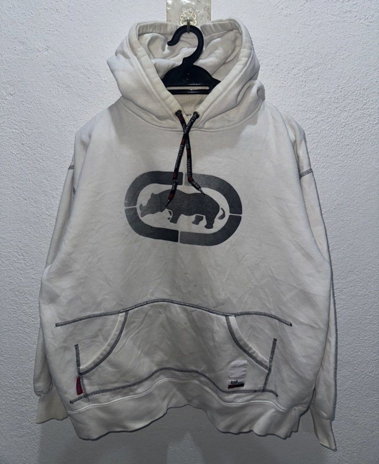 Ecko Unltd. Vintage Echo Function Big Logo Hoodie Size US L / EU 52-54 / 3 - 1 Thumbnail