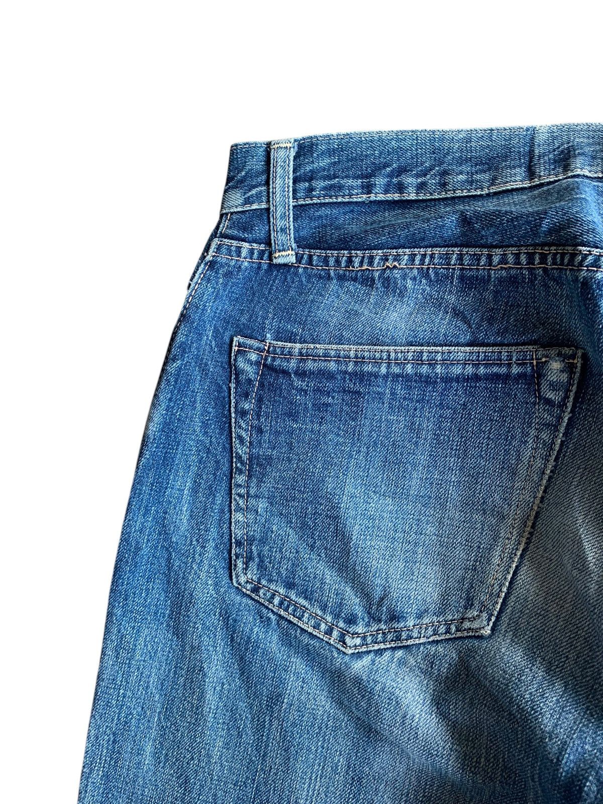 Japanese Brand × Kapital × OMNIGOD OMNIGOD SELVEDGE BUTTON FLY FADED & RUSTY DISTRESSED DENIM Size US 29 - 17 Thumbnail