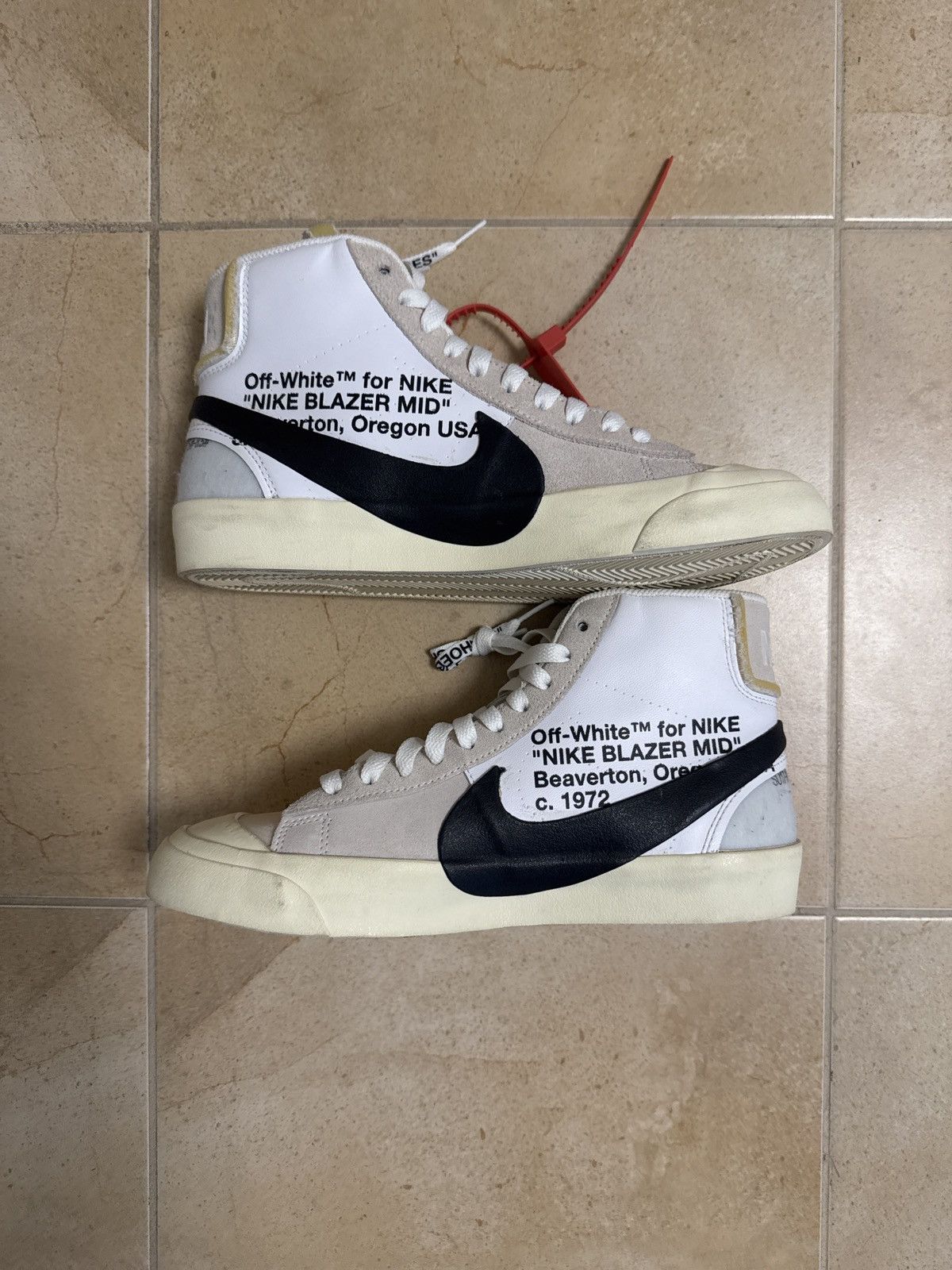 Nike × Off-White Nike Blazer Mid Off-White – US Men’s 8 | OG All | Worn Once Size US 8 / EU 41 - 2 Thumbnail