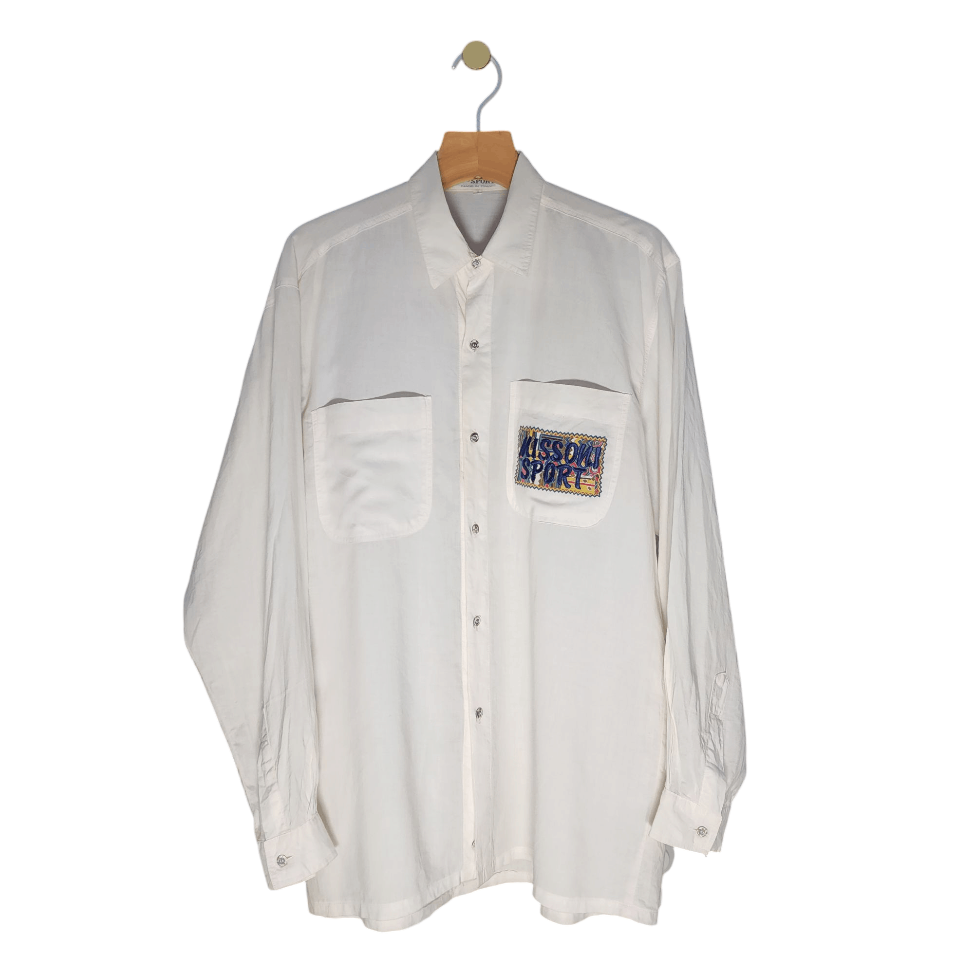 Missoni × Vintage Vintage 90s Missoni Sports shirts made in Italy Size US L / EU 52-54 / 3 - 2 Thumbnail