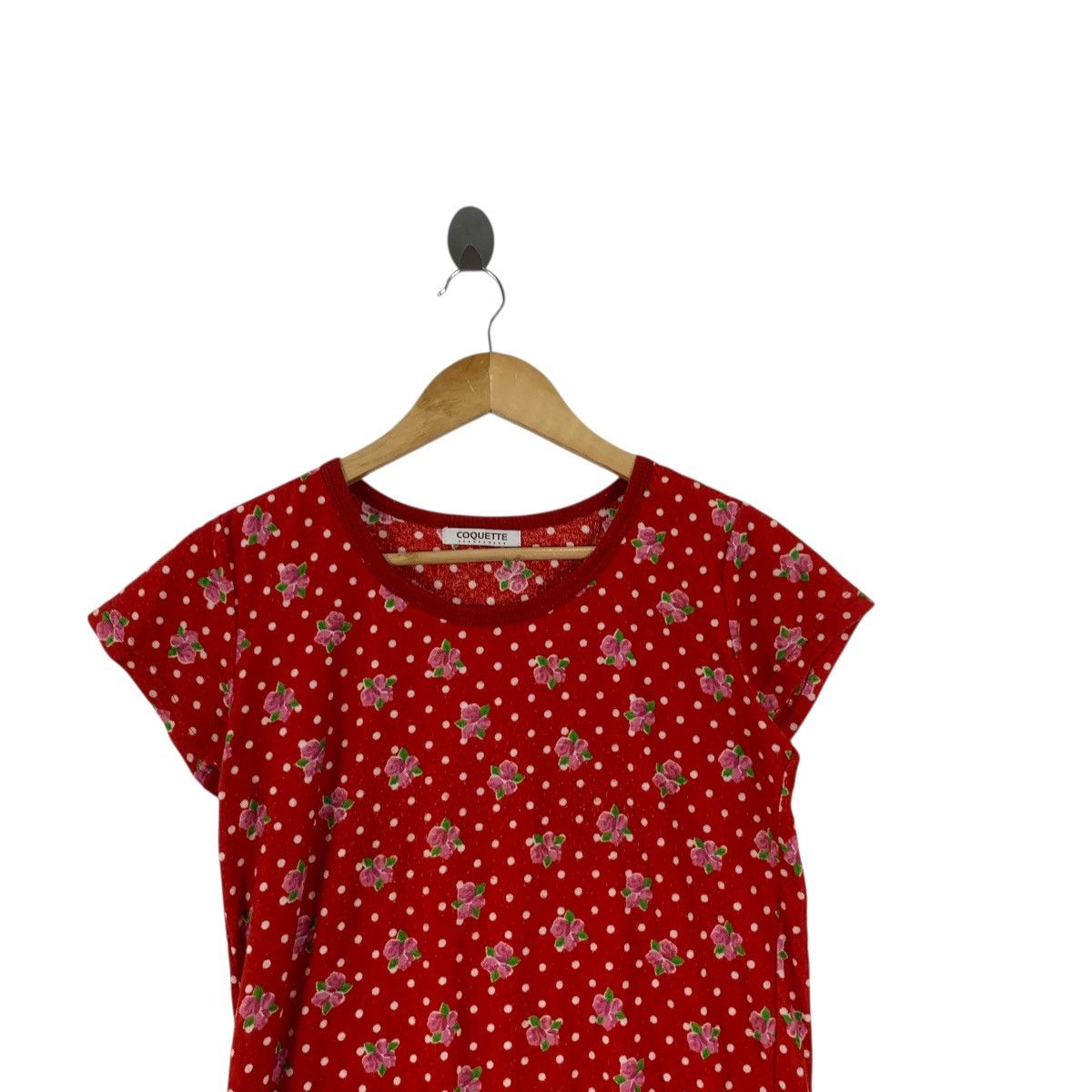 Other COQUETTE PARIS FLORAL Over Print Tee Shirt Blouse Top Size M / US 6-8 / IT 42-44 - 2 Thumbnail