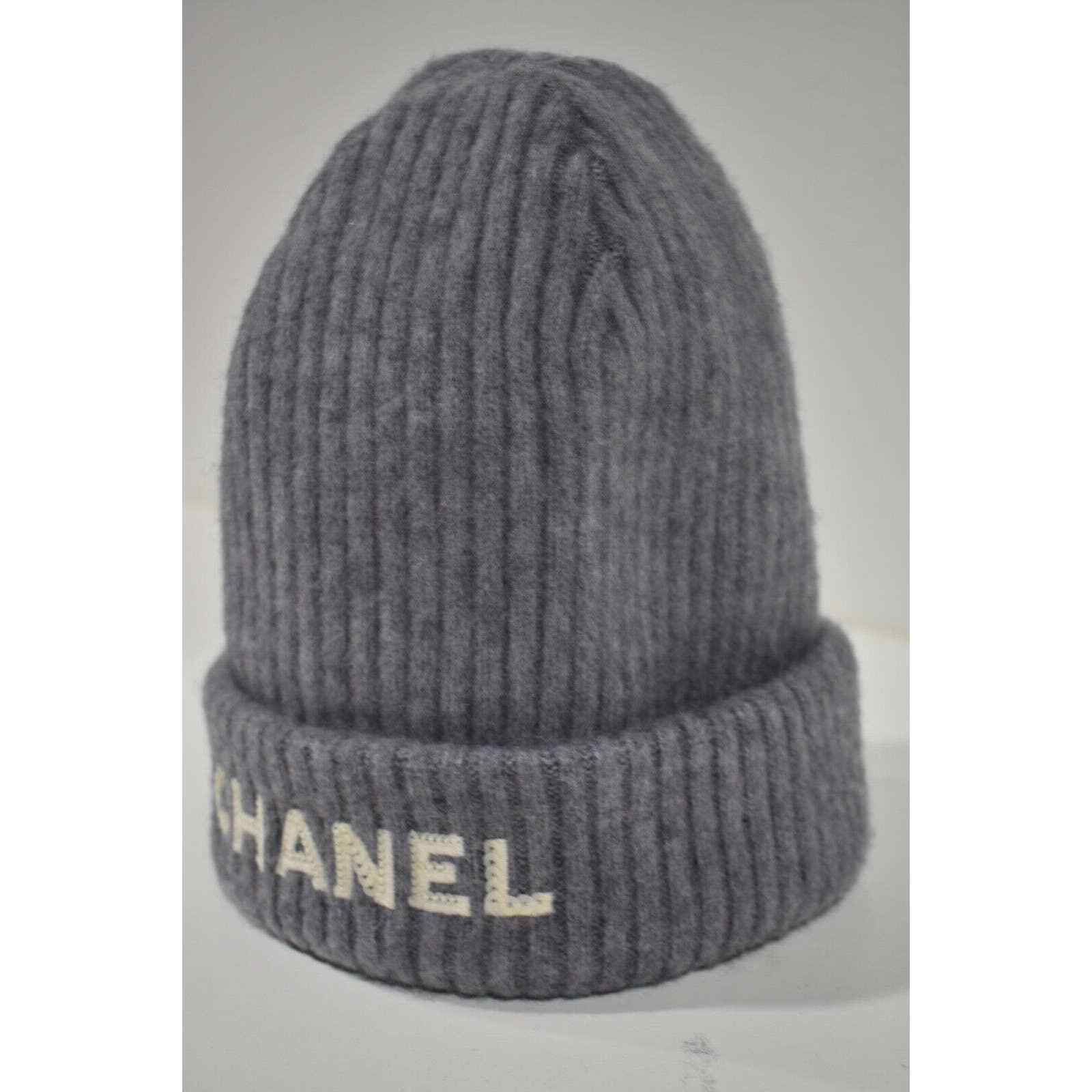Chanel Chanel Cashmere Sequin CC Logo Beanie Winter Hat Cap Cloche Size ONE SIZE - 7 Thumbnail