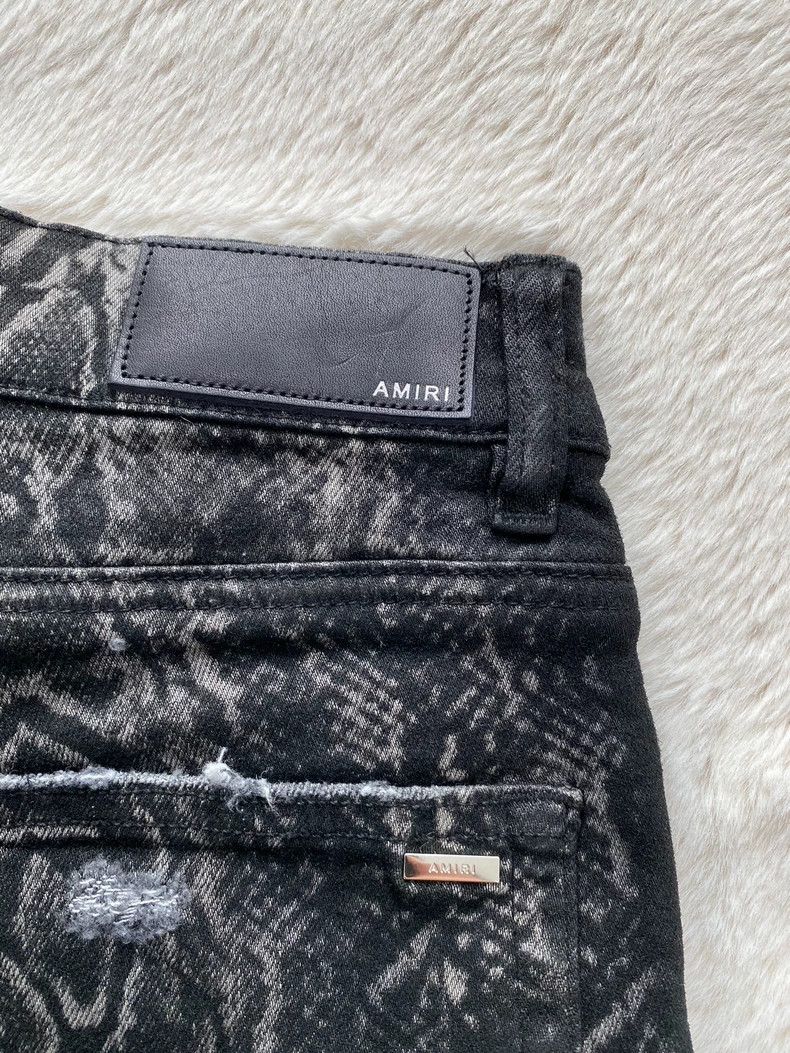 Amiri Amiri Snake Skin Pattern Jean Size US 34 / EU 50 - 3 Thumbnail