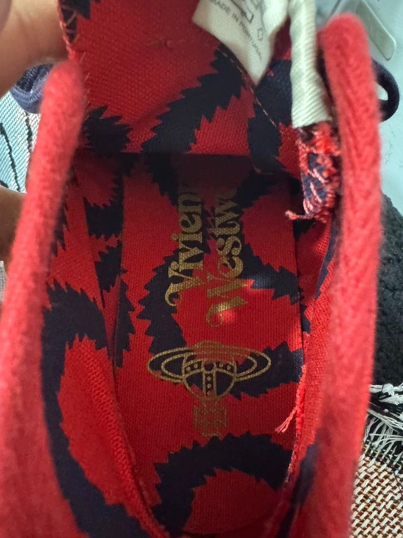 Vivienne Westwood Vivienne Westwood Red and blue pirate cloth shoes Size US 5.5 / IT 35.5 - 3 Thumbnail