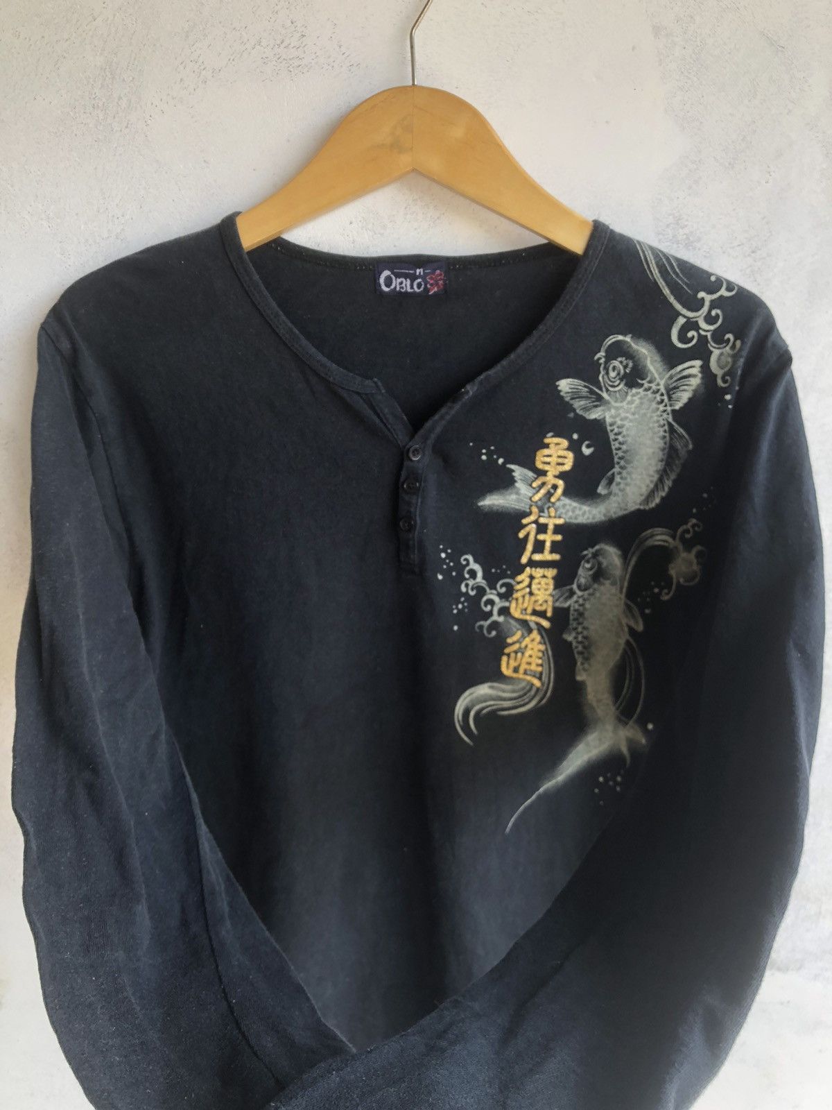 Hysteric Glamour JAPANESE Gothic Poem LongSleeve Sukajan Style Size US M / EU 48-50 / 2 - 2 Thumbnail