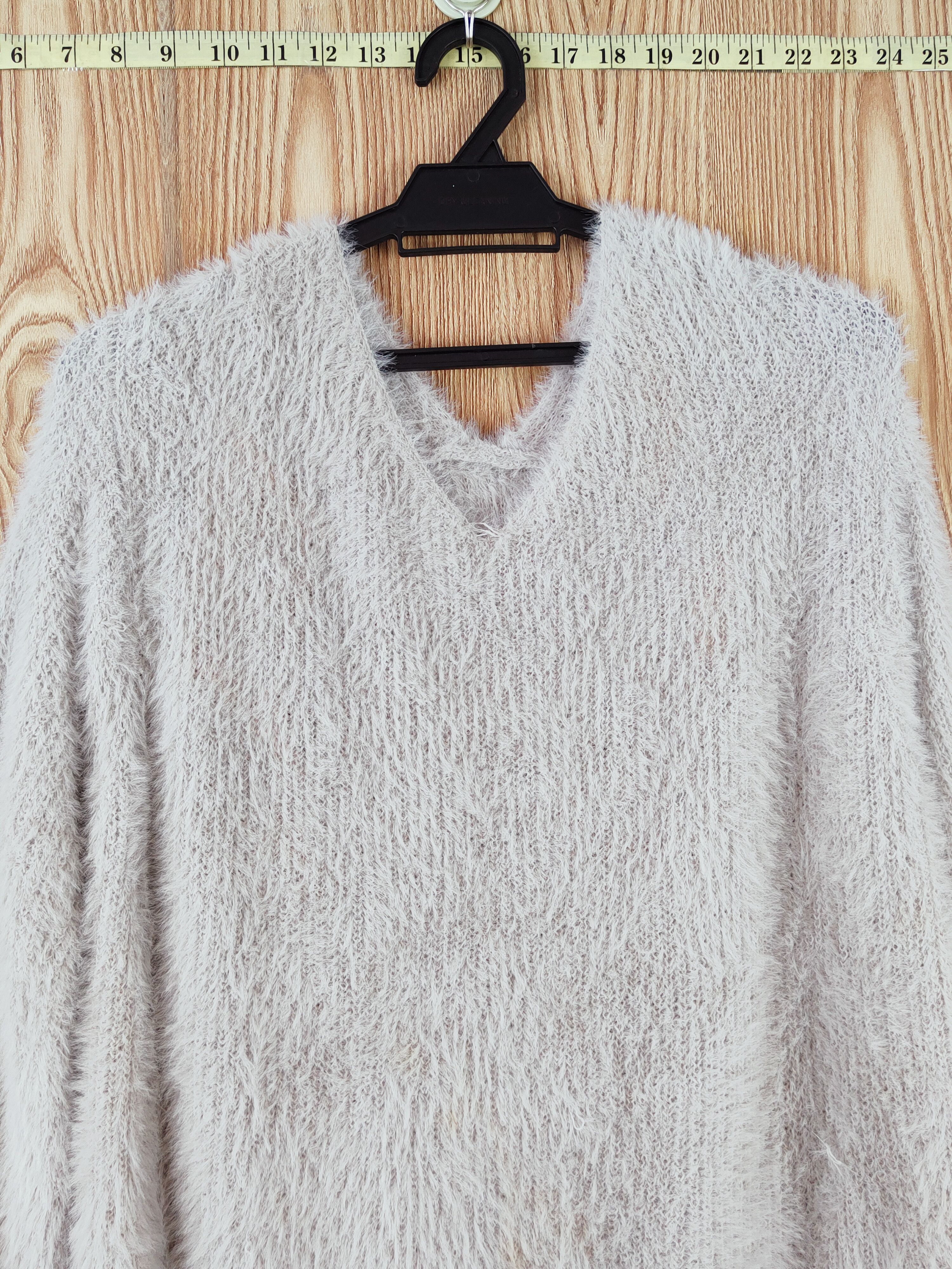 GU × Vintage GU Gray Fur Mohair Knitwear Sweatshirts #W567 Size S / US 4 / IT 40 - 2 Thumbnail