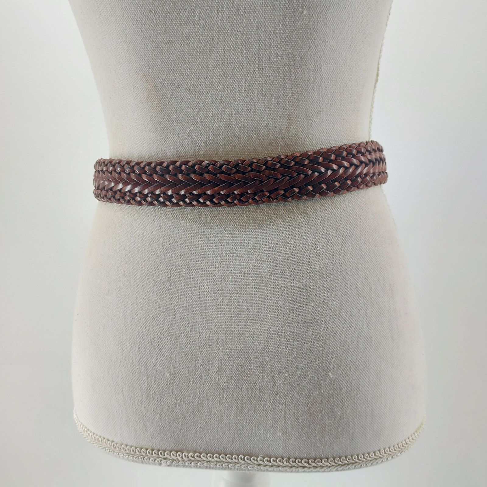 Brighton Brighton Brown Women's Leather Belt Braided Small Casual Size ONE SIZE - 3 Thumbnail