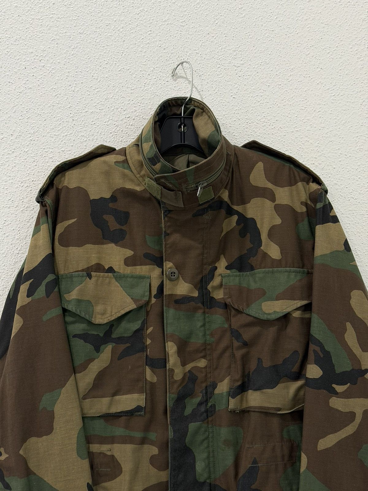 Vintage M-65 Coat Cold Weather Field Jacket Woodland Camo XS SHORT Size US XS / EU 42 / 0 - 4 Thumbnail