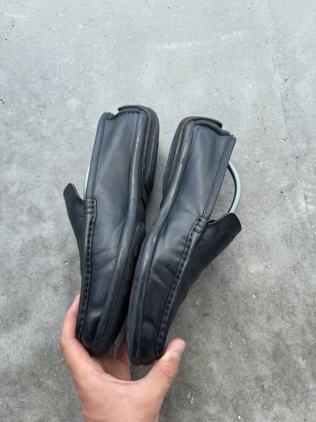 Gucci Vintage Gucci Leather Loafers archive avantgarde style Size US 8 / EU 41 - 4 Thumbnail