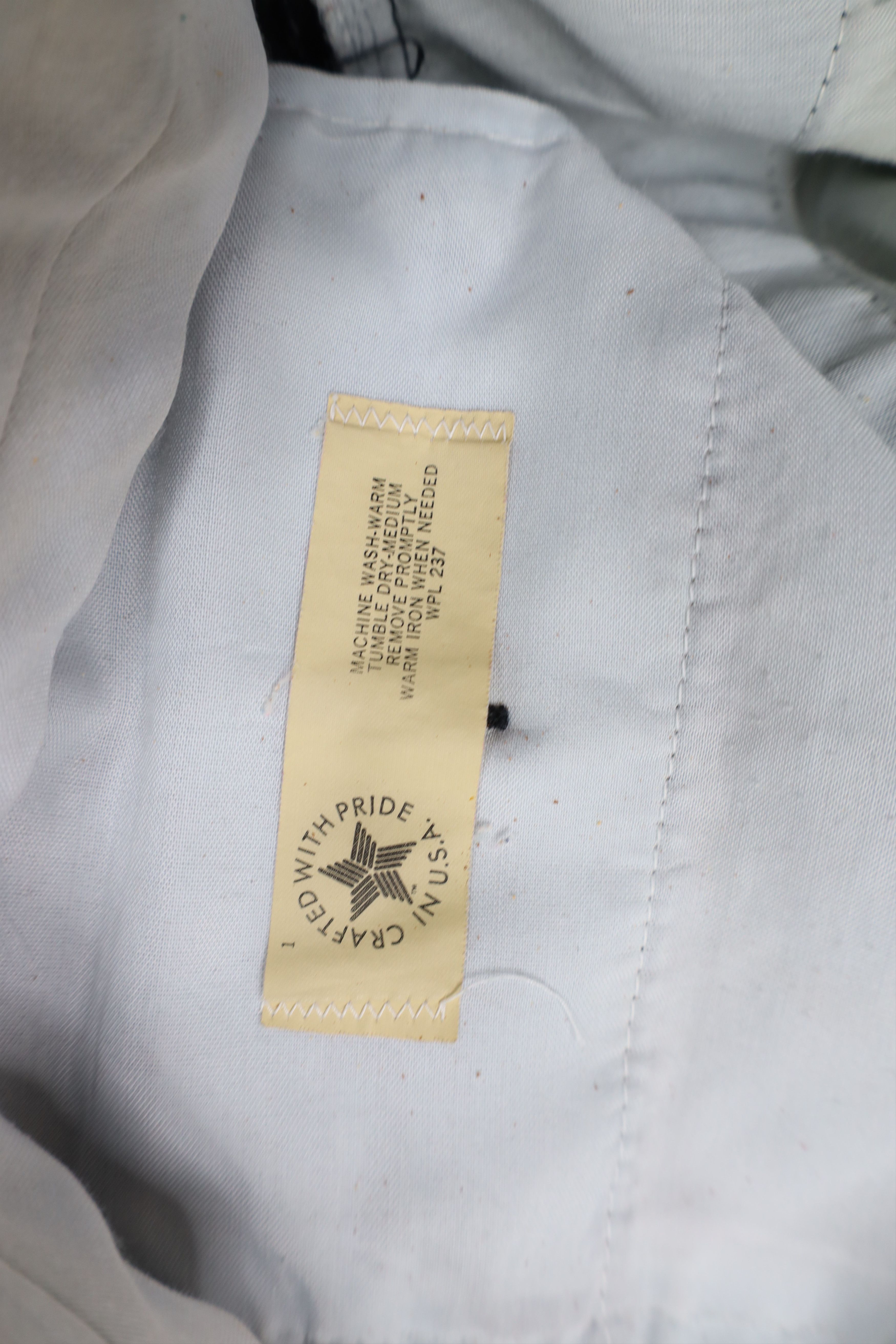 Vintage Vintage 70s Streetwear Wide Leg Chino Pants Navy Blue USA Size US 38 / EU 54 - 8 Thumbnail