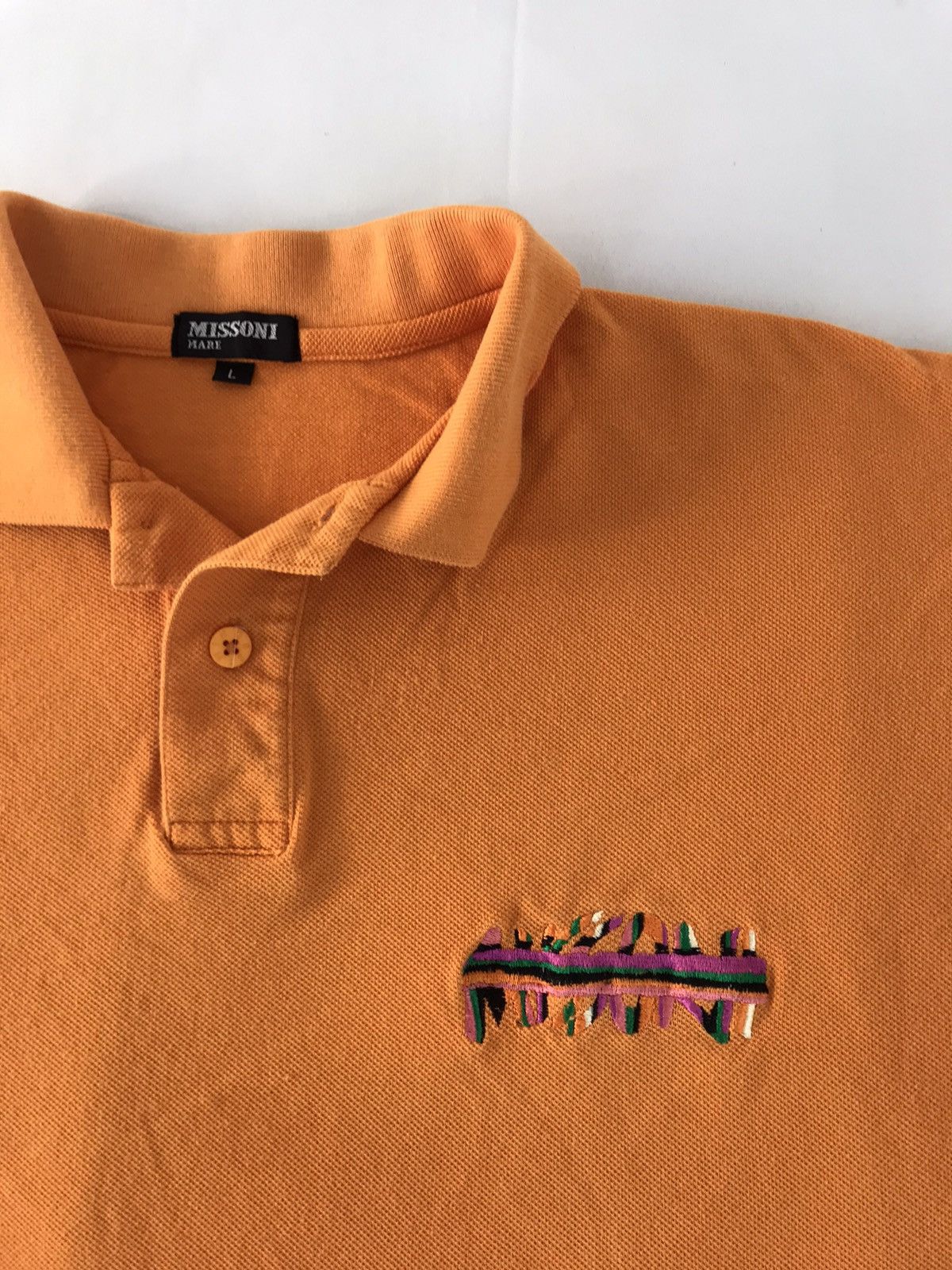 Missoni Missoni Italy Mare Plain Minimalist Longsleeve Polo Size US L / EU 52-54 / 3 - 3 Thumbnail