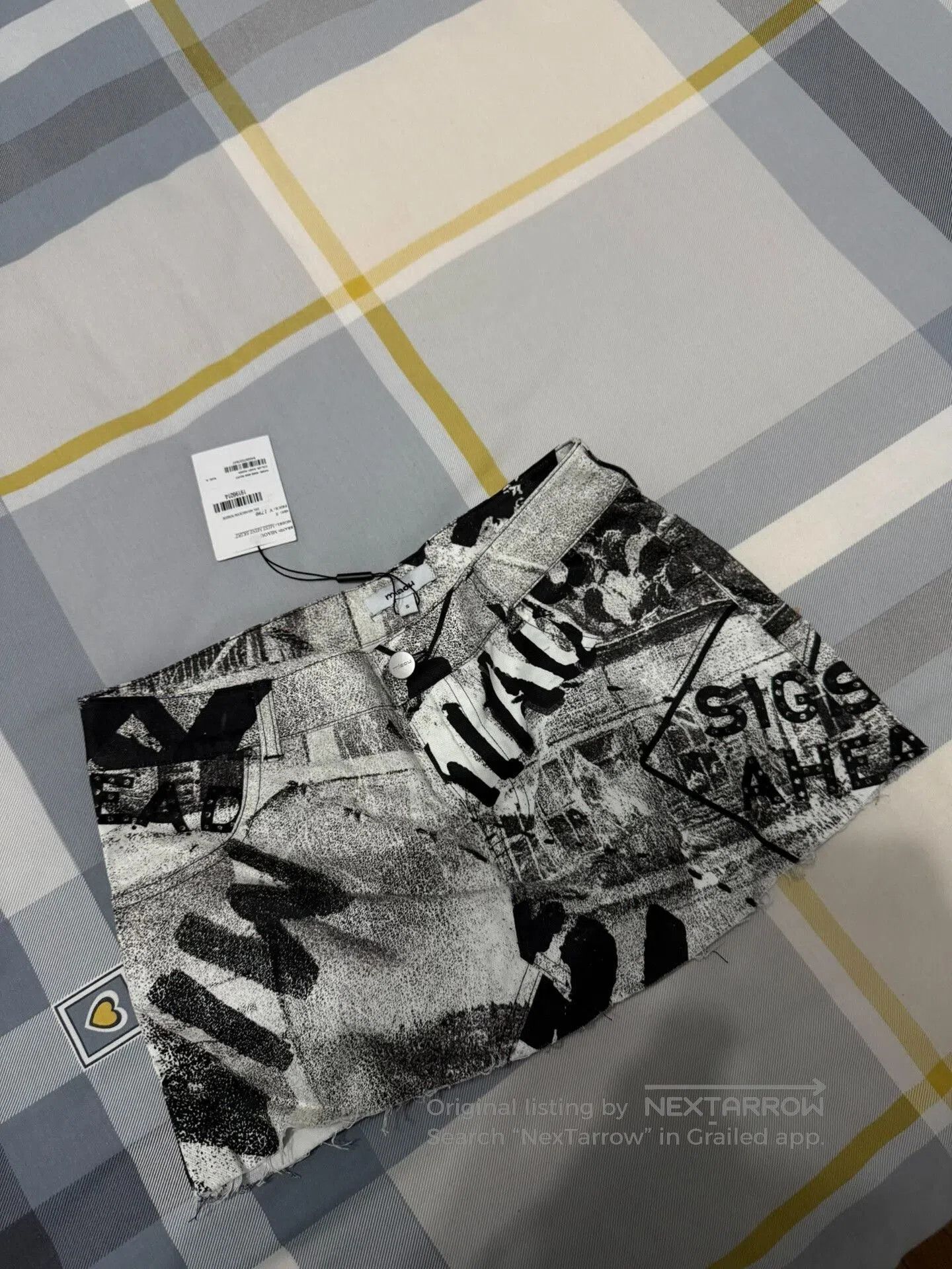 Miaou Miaou Mini Skirt in Black and White. Size 28" / US 6 / IT 42 - 3 Thumbnail