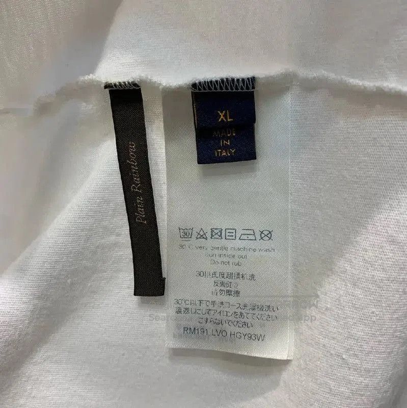Louis Vuitton Louis Vuitton Men's XL White Cotton T-Shirt . Size US XL / EU 56 / 4 - 4 Thumbnail