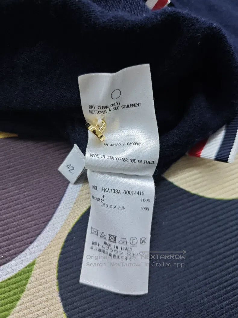 Thom Browne Thom Browne Dark blue wool hoodie Size M / US 6-8 / IT 42-44 - 6 Thumbnail