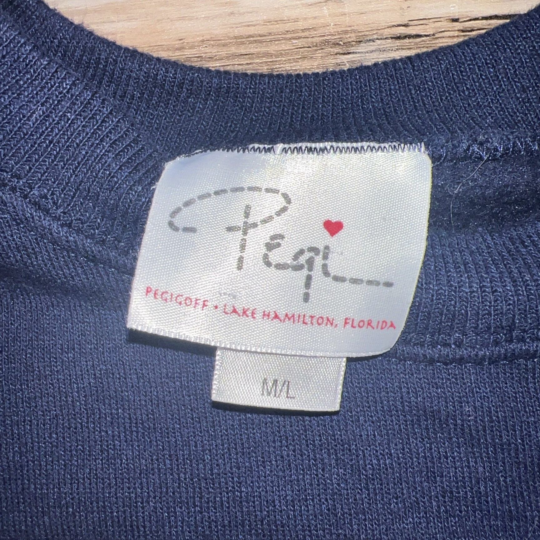 Vintage VINTAGE 1994 Pegi Blue Pullover Womens Size L USA Pullover Sweater Blue USA Womens L Size L / US 10 / IT 46 - 4 Thumbnail