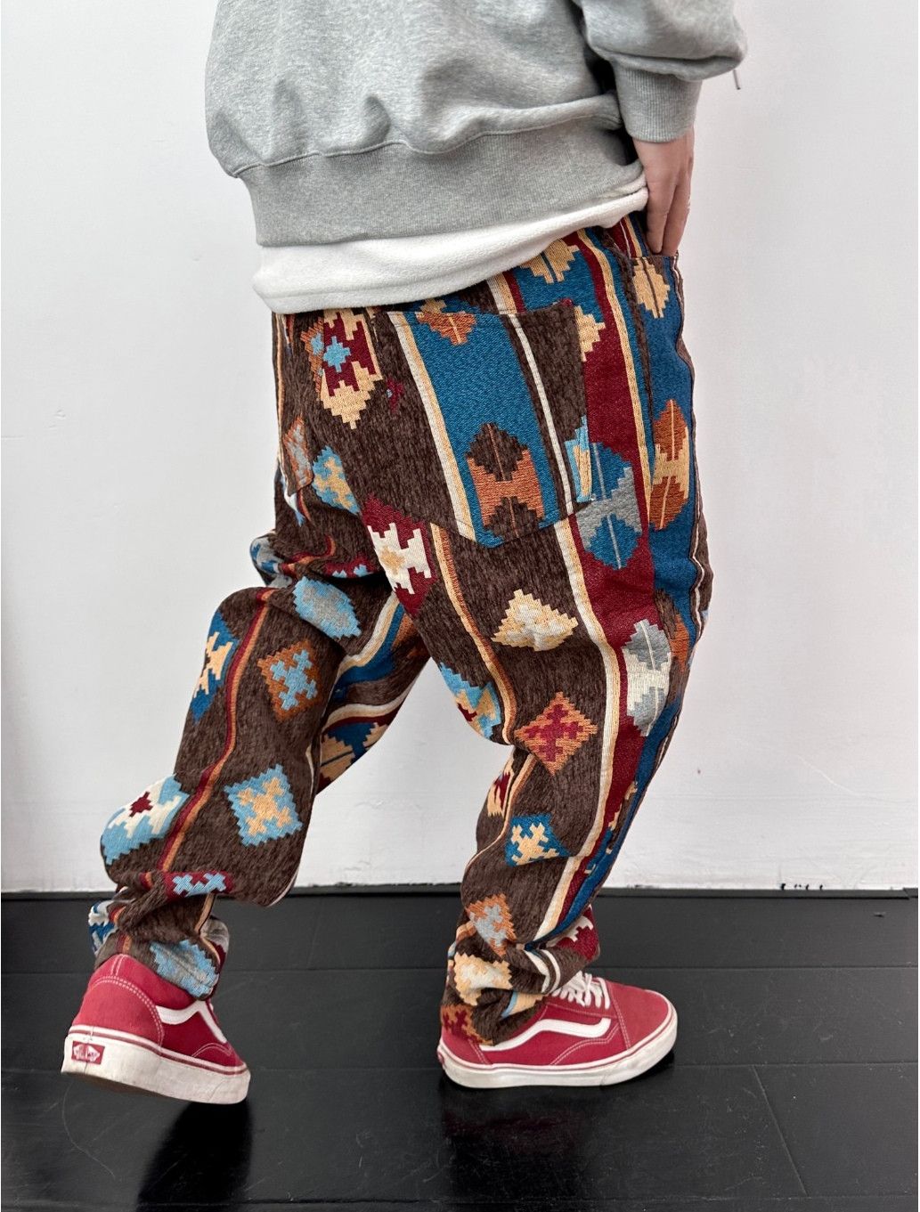 Designer × Japanese Brand American Streetwear Geometric Pattern Casual Pant Size US 34 / EU 50 - 2 Thumbnail