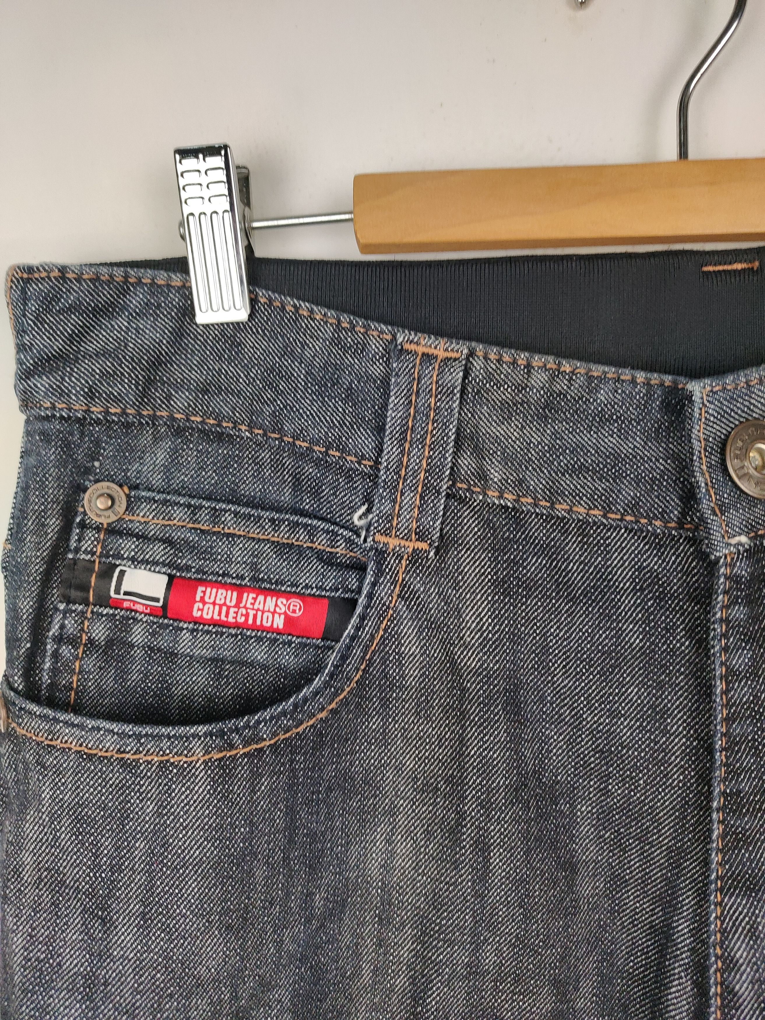 Fubu vintage FUBU The Collection denim jeans. Size US 34 / EU 50 - 3 Thumbnail