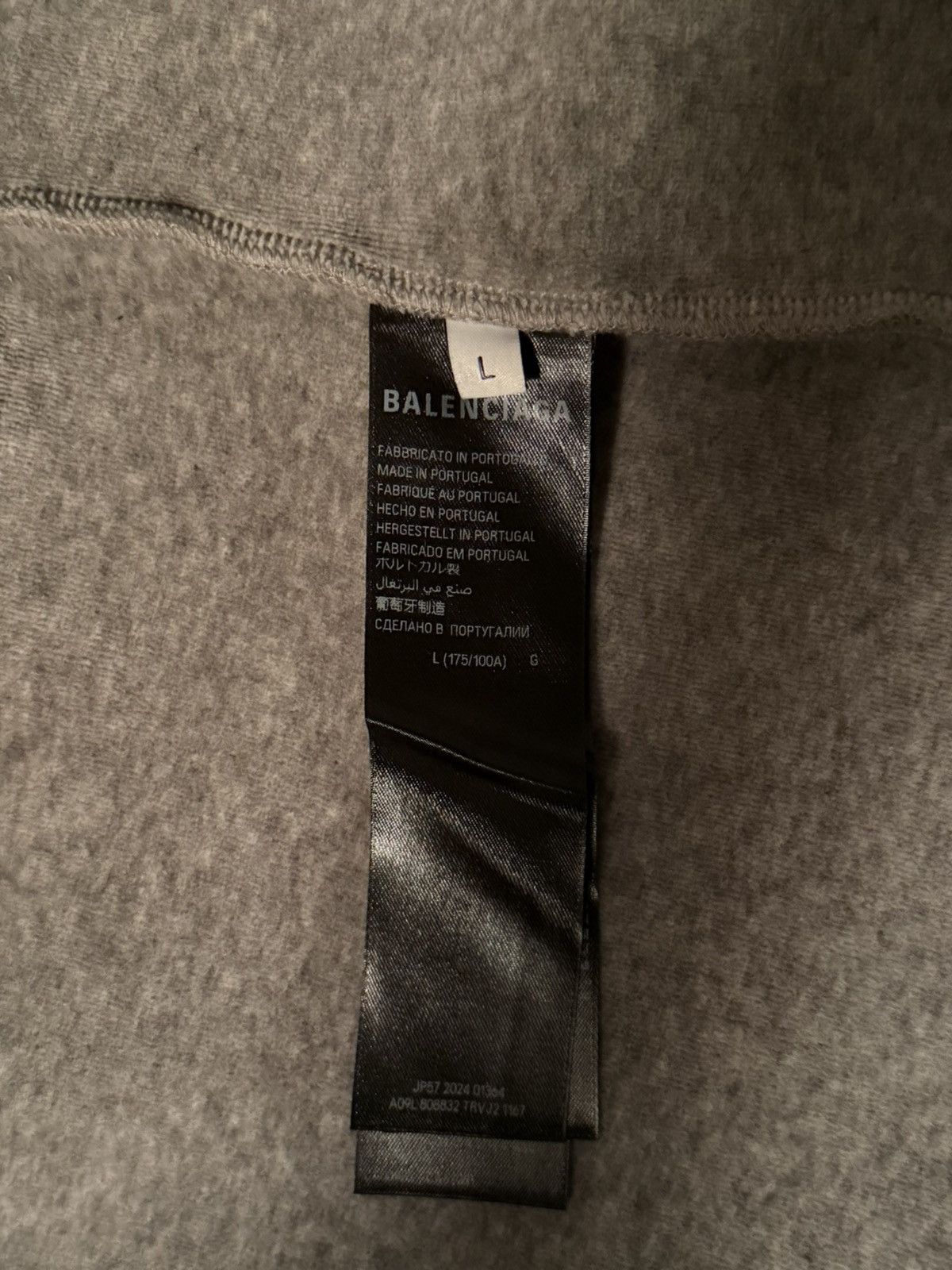 Balenciaga Balenciaga Loop Sports Icon Zip-Up Hoodie Size US L / EU 52-54 / 3 - 7 Thumbnail