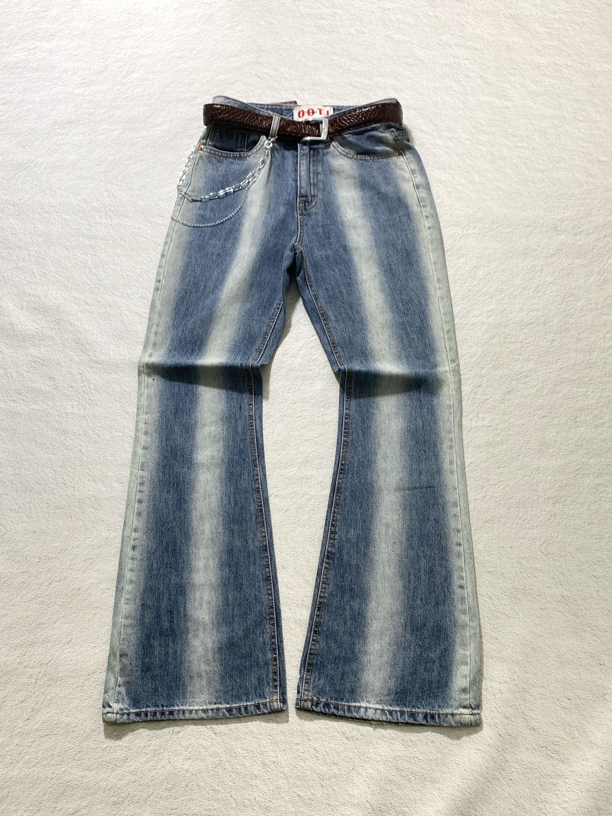 If Six Was Nine × Japanese Brand × Le Grande Bleu (L.G.B.) SICK💰 Flare Jeans ootj Size US 27 - 1 Thumbnail