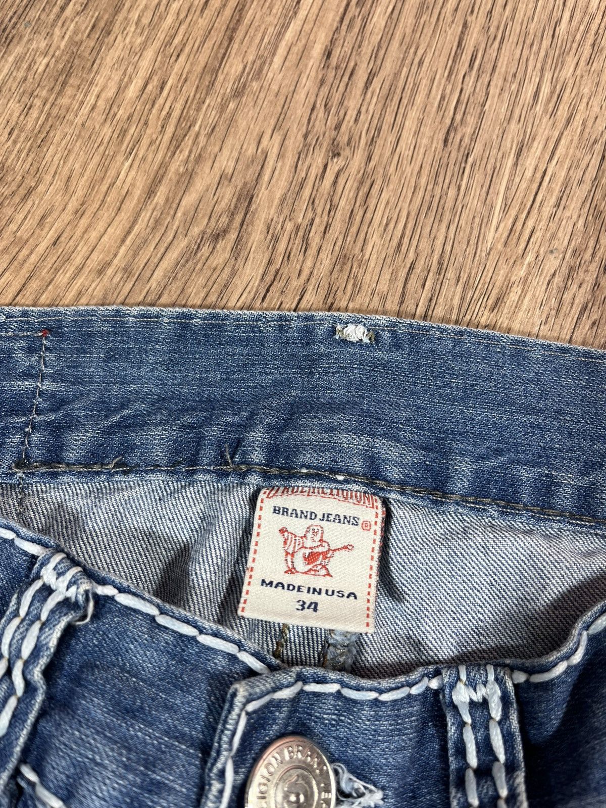 True Religion True Religion Straight Rare Denim Pants Jeans👖 Size US 34 / EU 50 - 8 Thumbnail
