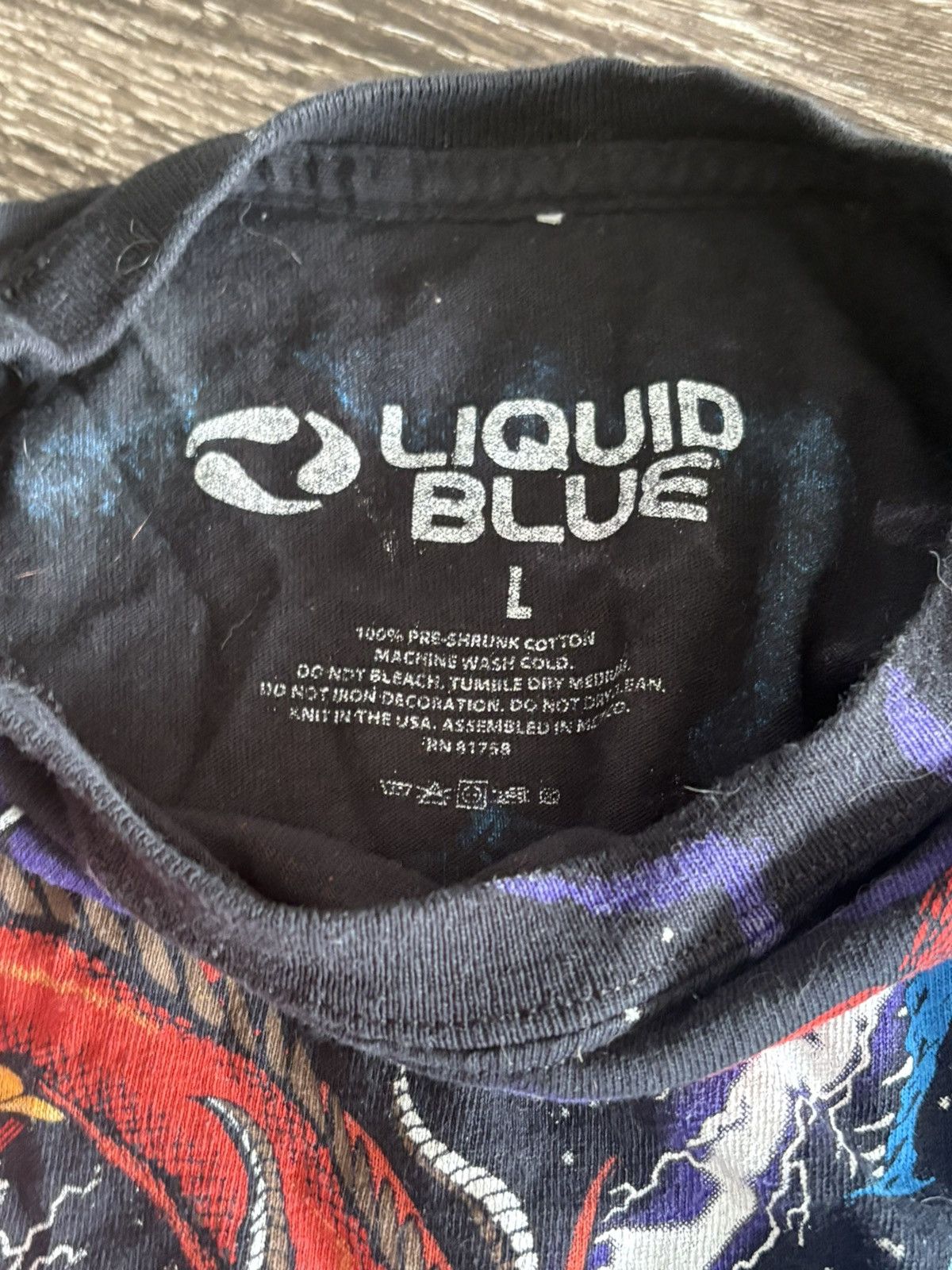 Liquid Blue Liquid blue dragon aop Size US L / EU 52-54 / 3 - 4 Thumbnail