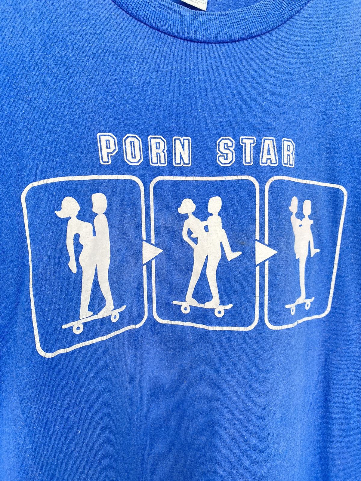 Vintage Vintage Porn Star Skateboards How to skate T shirt Size US M / EU 48-50 / 2 - 2 Thumbnail