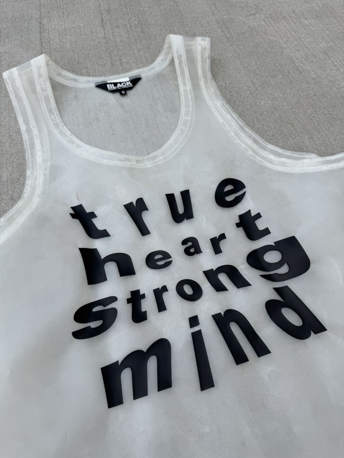 Comme des Garcons × Comme des Garcons Black Comme des Garçons BLACK Clear PVC See-through Tank Top Shirt Size US S / EU 44-46 / 1 - 1 Thumbnail