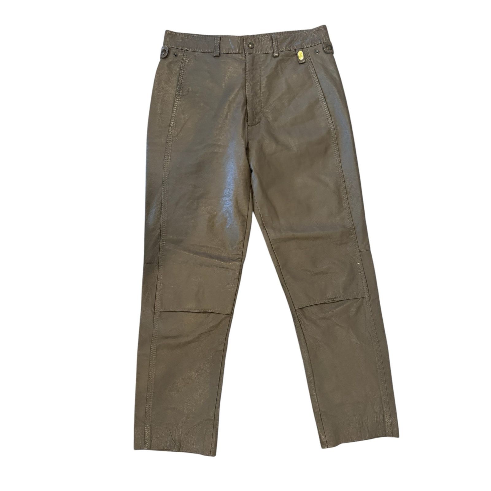 The Unbranded Brand Vagrant Italia Vintage Brown Leather Pants Made in Italy 46 Size 32" / US 10 / IT 46 - 1 Thumbnail