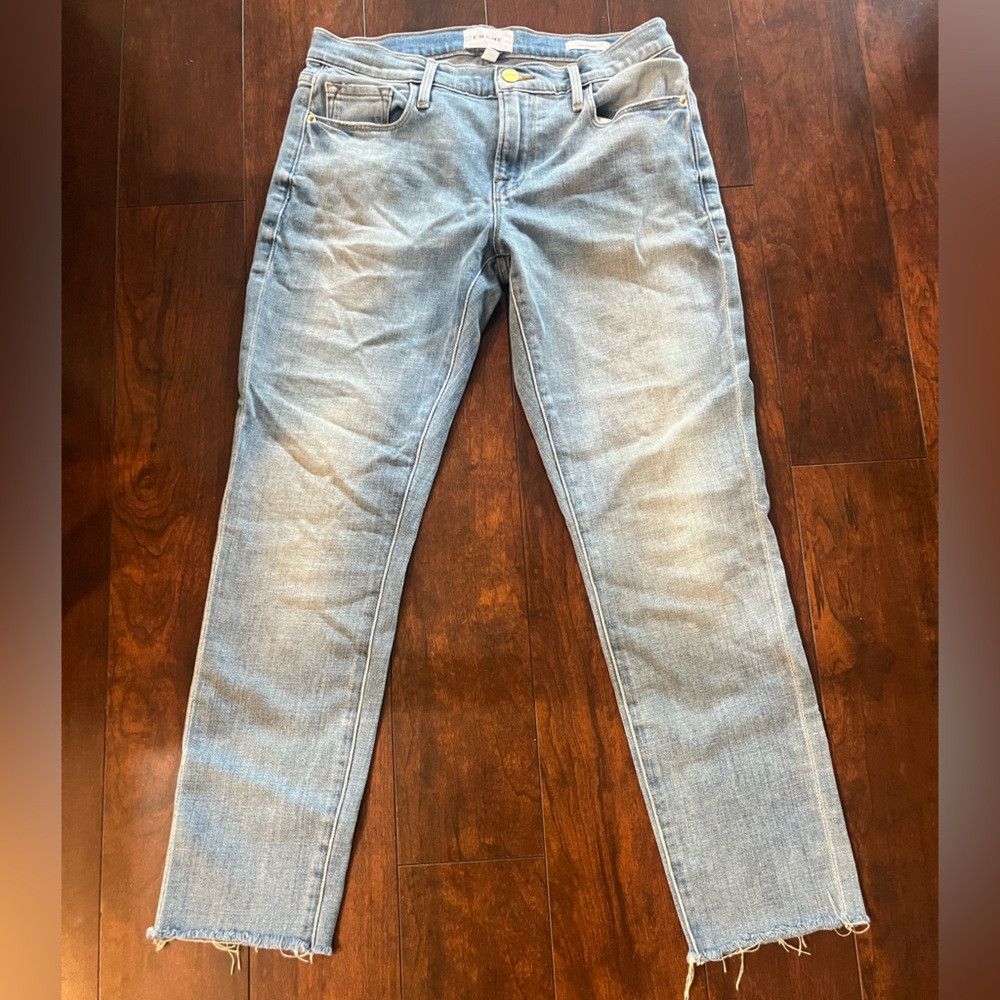 Frame Frame Denim Light Wash Straight Leg Jeans Size 25" / US 0 / IT 36 - 1 Thumbnail