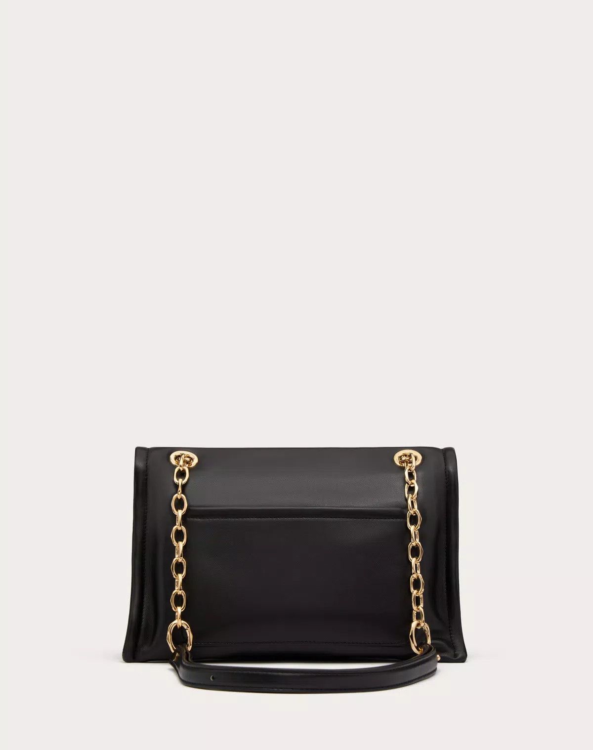Valentino oc11z0725 Size:OS/Nappa Shoulder Bag With Chain in Black Size ONE SIZE - 3 Thumbnail