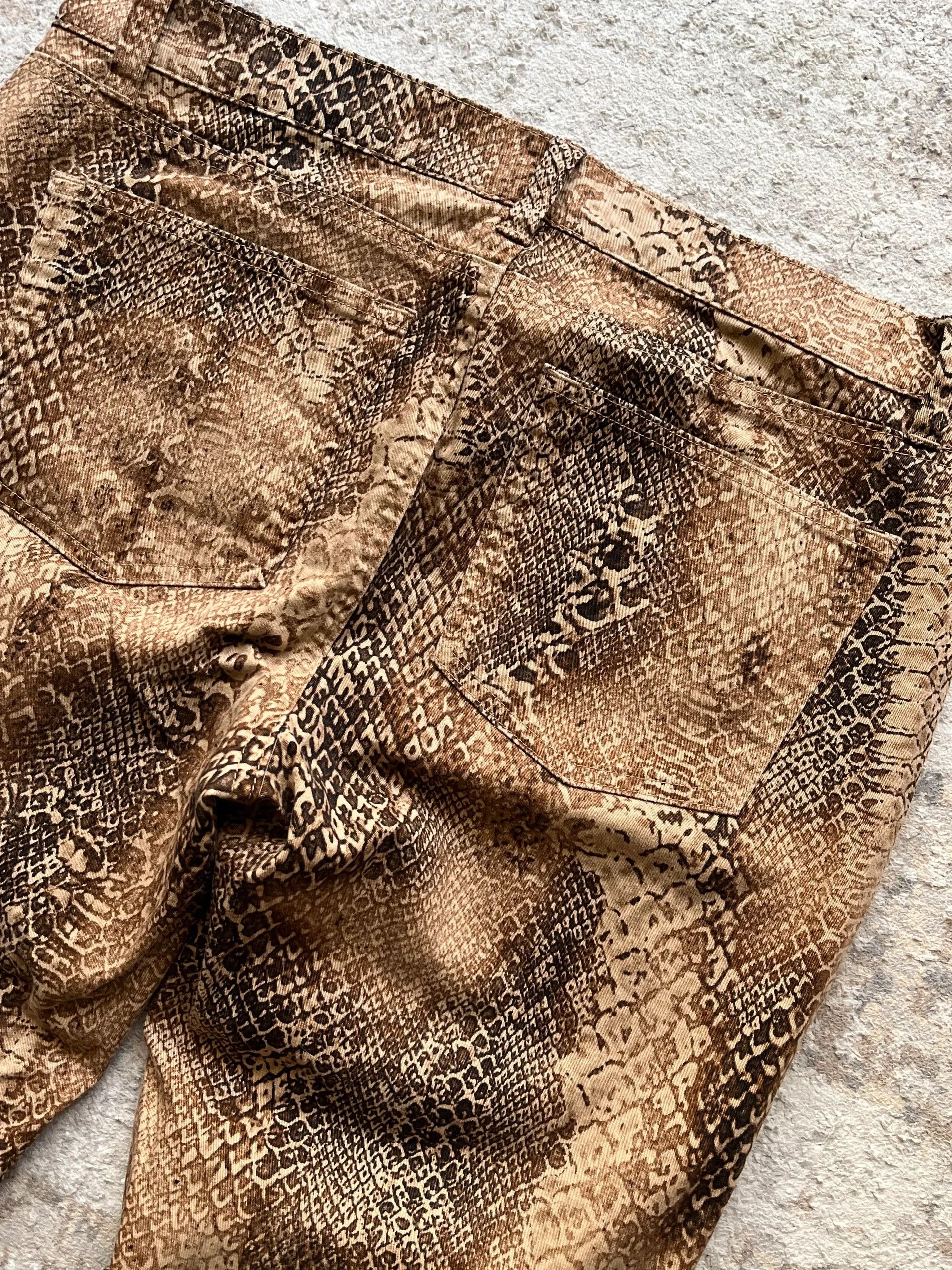 Polo Ralph Lauren Lauren Ralph Lauren Sz 6 Snake Overprint 2000s Y2K Size 28" / US 6 / IT 42 - 14 Thumbnail