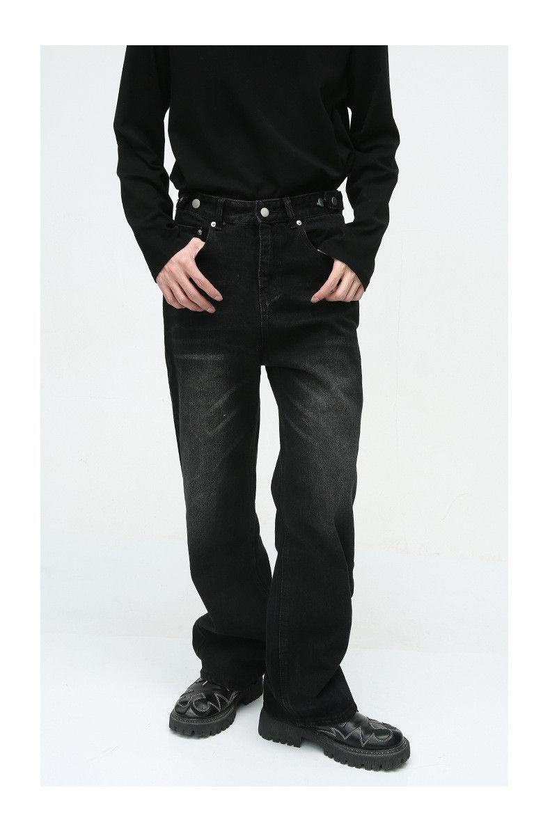 Japanese Brand × Jean Simple loose casual straight washed jeans Size US 32 / EU 48 - 1 Thumbnail