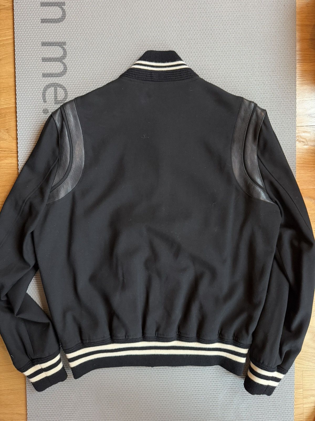Saint Laurent Paris Saint Laurent Teddy Light Weight Varsity Jacket Black 48 M Size US M / EU 48-50 / 2 - 9 Thumbnail