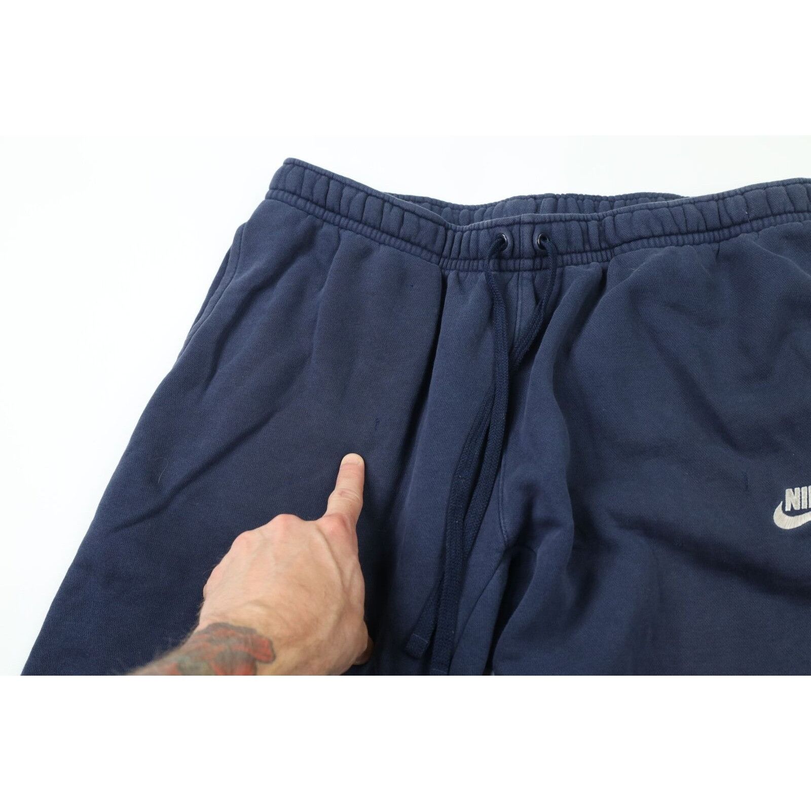 Nike × Vintage Vintage Nike Distressed Spell Out Swoosh Sweatpants Joggers Size US 36 / EU 52 - 6 Thumbnail