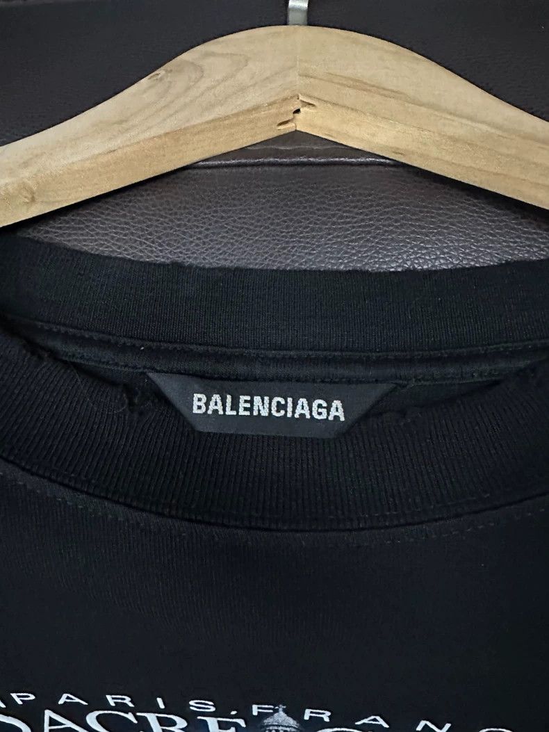 Balenciaga Balenciaga Short-sleeved shirt, black castle design with B Size US S / EU 44-46 / 1 - 4 Thumbnail
