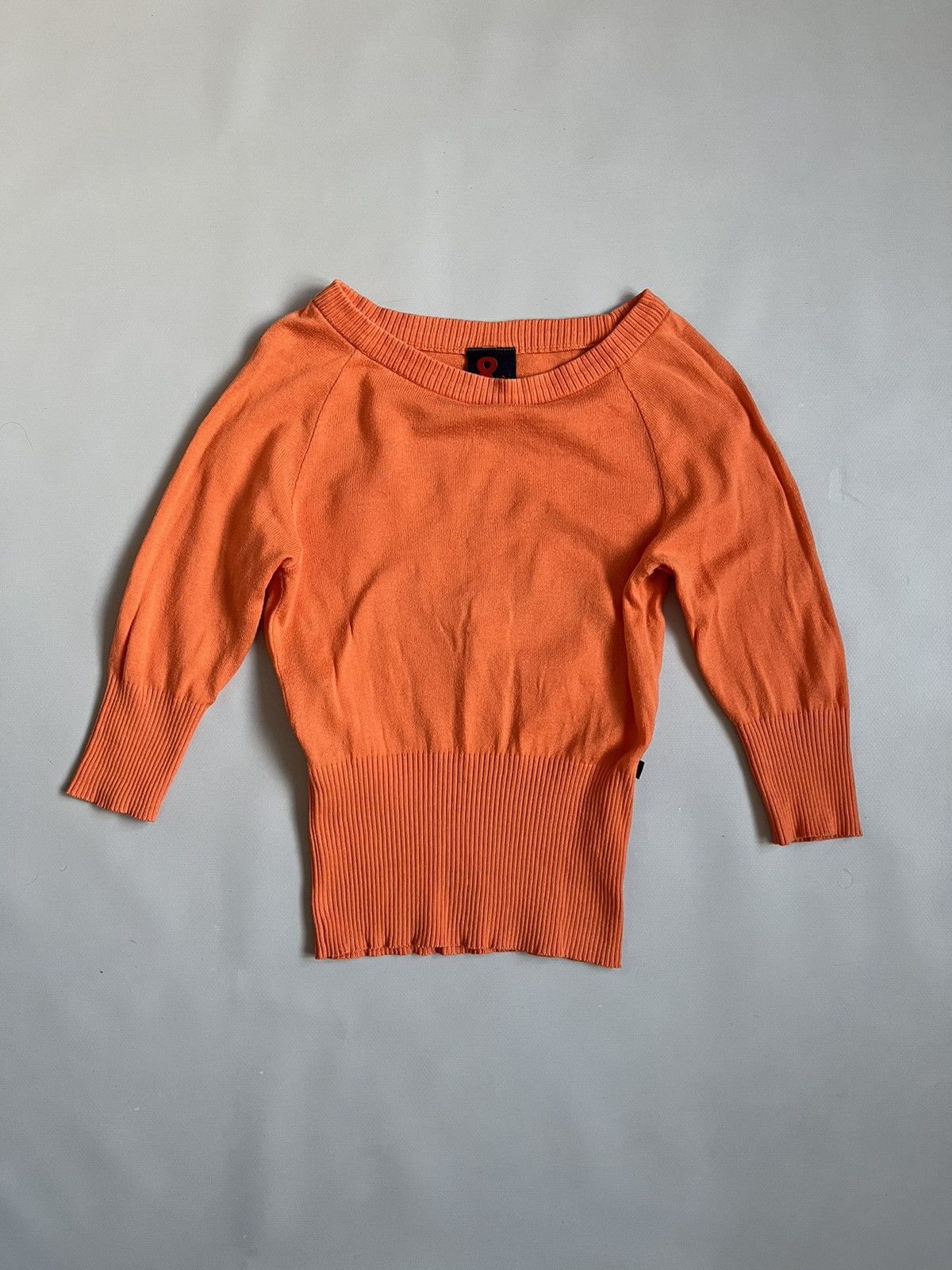 Dolce & Gabbana Vintage Y2K Dolce & Gabbana Orange Knit Longsleeve T-shirt Size S / US 4 / IT 40 - 1 Thumbnail