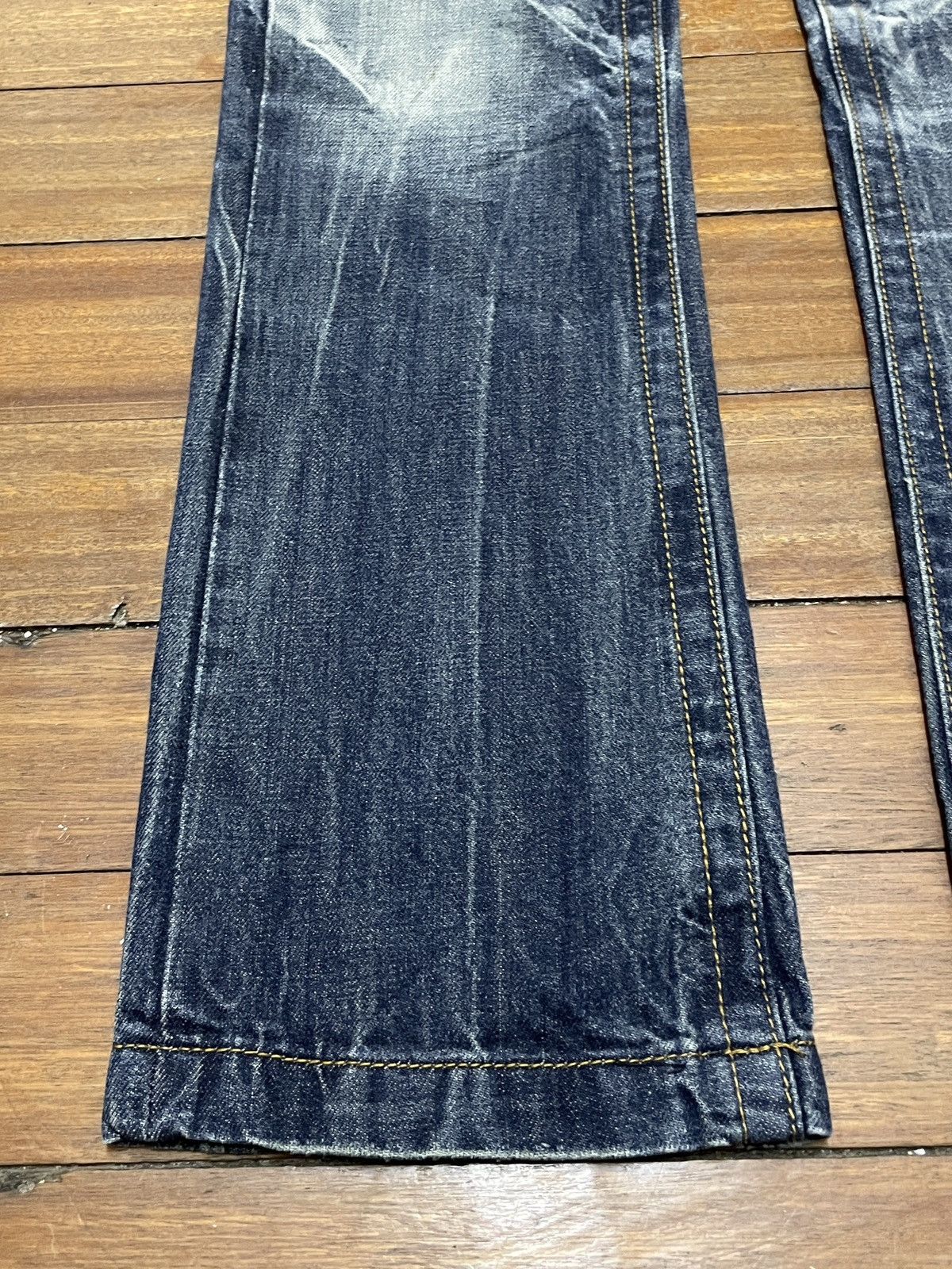 Japanese Brand Very Rare Design Vintage Japanese Brand Trinity Jeans 2000s Size US 31 - 5 Thumbnail