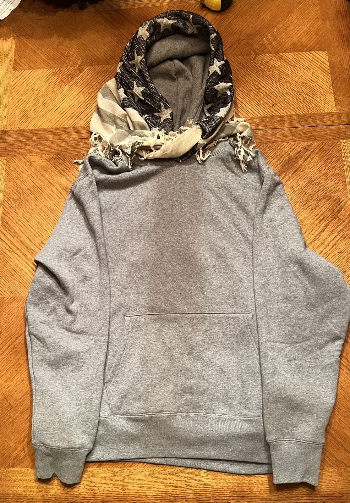 image of Grimy Kids Grey "inside-Out" Hoodie (Size XL)