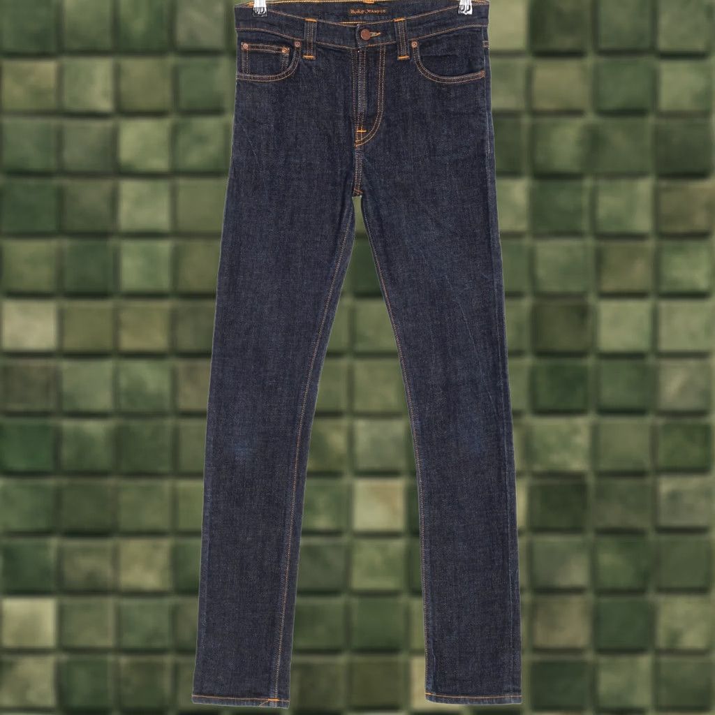 Nudie Jeans NUDIE JEANS HIGH KAI ORG TWILL NAVY Stretch Jeans Women 29/32 W29 L32 Slim 5-Pocket Denim Cotton Elastane XS? No. Size 29" - 1 Thumbnail