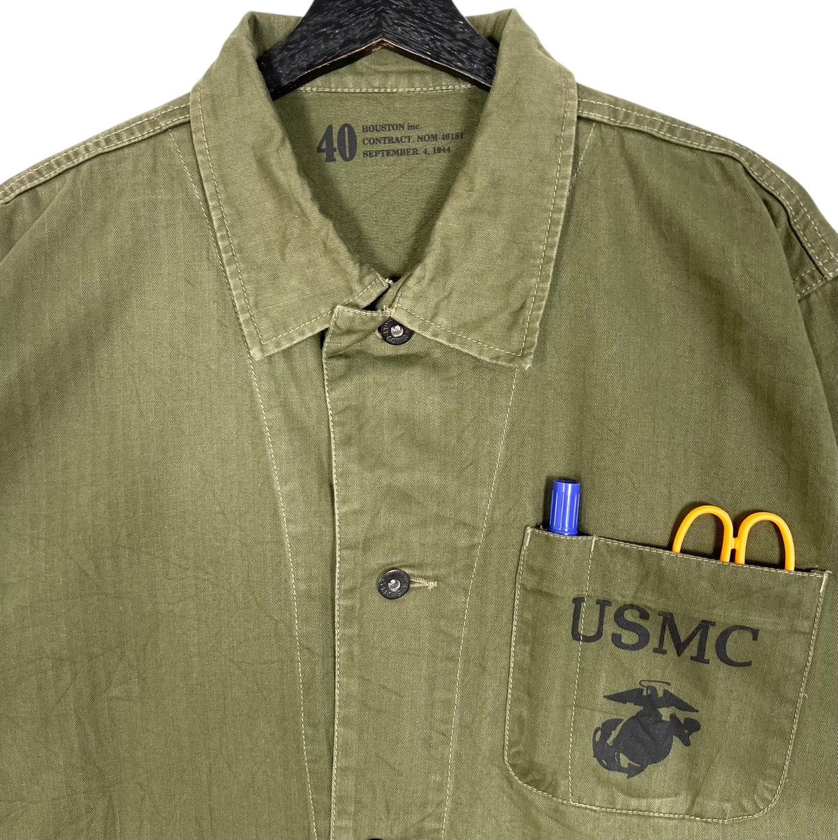 Vintage USMC Chore Jacket Size US L / EU 52-54 / 3 - 3 Thumbnail