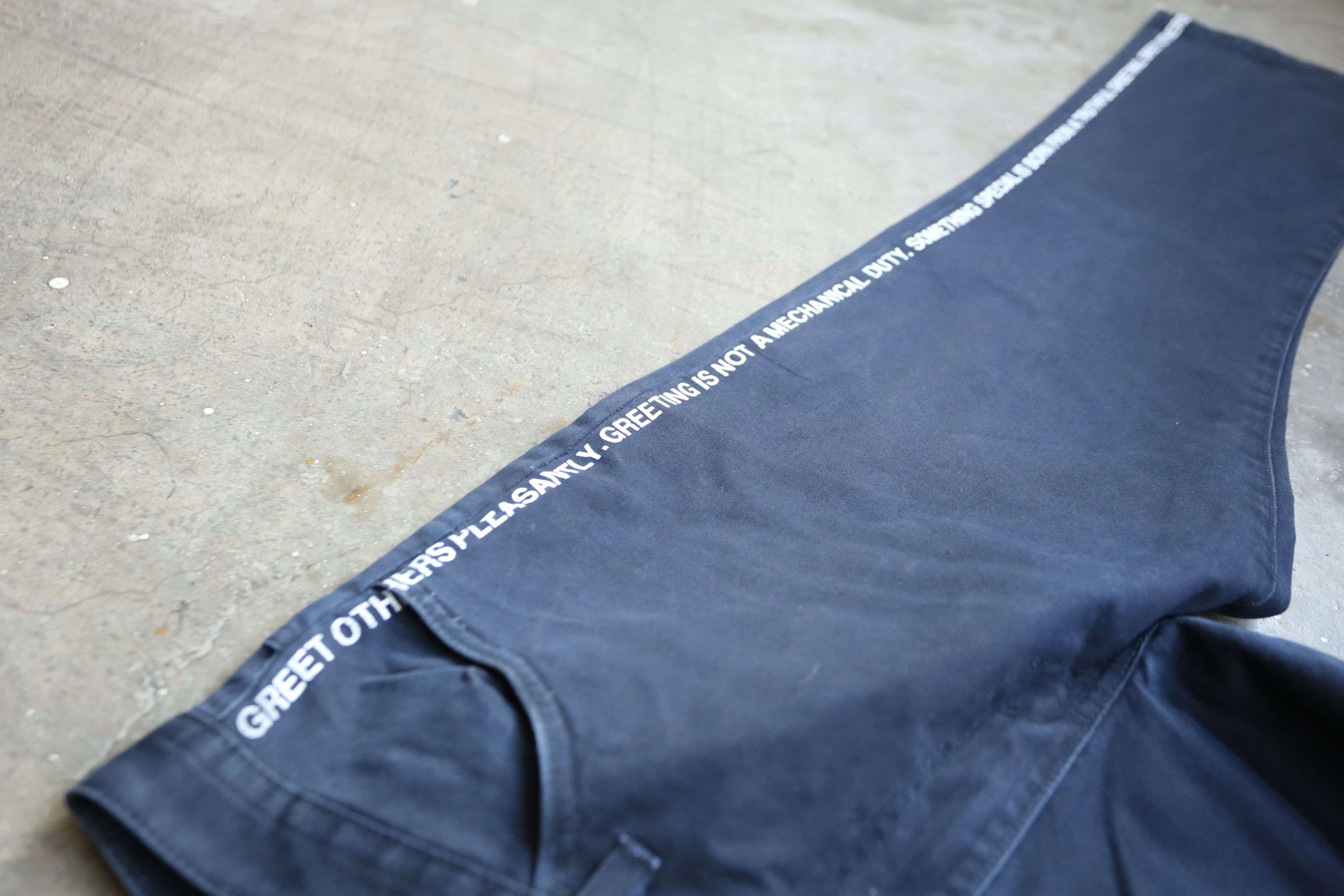 Junya Watanabe Junya Watanabe - S/S 02 - Poem Side-Print Trousers Size US 30 / EU 46 - 5 Thumbnail
