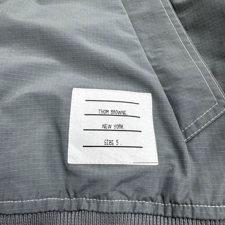 Thom Browne Thom Browne gray windbreaker jacket Size US XXL / EU 58 / 5 - 3 Thumbnail