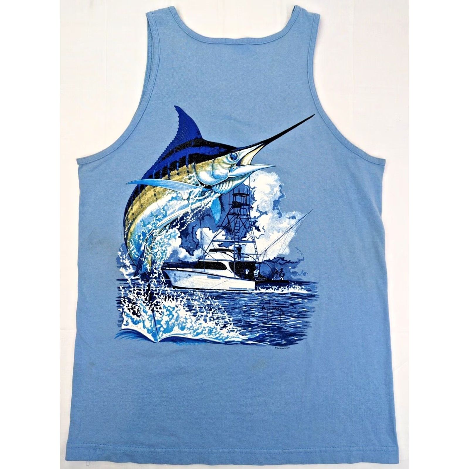Guy Harvey Guy Harvey Marlin Muscle Tank T-Shirt Men L Bluewater Offshore Fishing Graphic Size US L / EU 52-54 / 3 - 2 Thumbnail