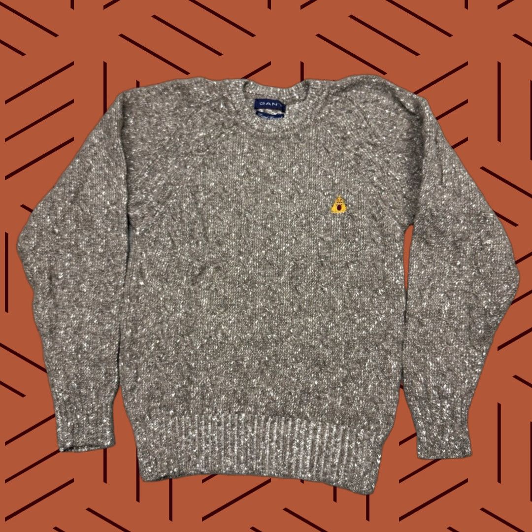 Gant VINTAGE GANT 90s Cable Knit Pullover Sweater Brown M Mens Size US M / EU 48-50 / 2 - 1 Thumbnail