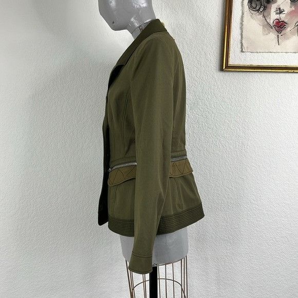 Altuzarra Altuzarra Olive Green Double-Breasted Peplum Quilted Officer Size M / US 6-8 / IT 42-44 - 6 Thumbnail
