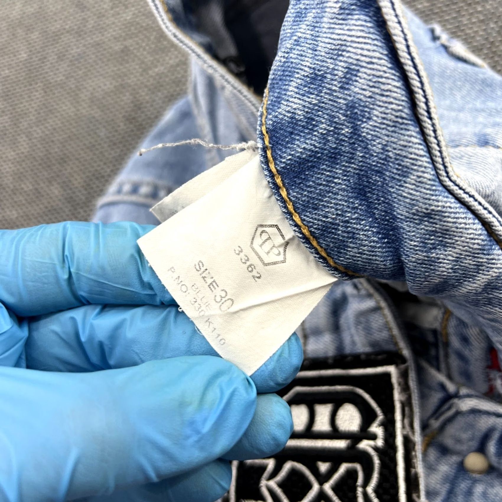 Philipp Plein Philipp Plein Jeans Mens W30 L28 Distressed Ripped Denim Blue Illegal Fight Club Straight 30 Blue Mens Jeans Size US 30 / EU 46 - 6 Thumbnail
