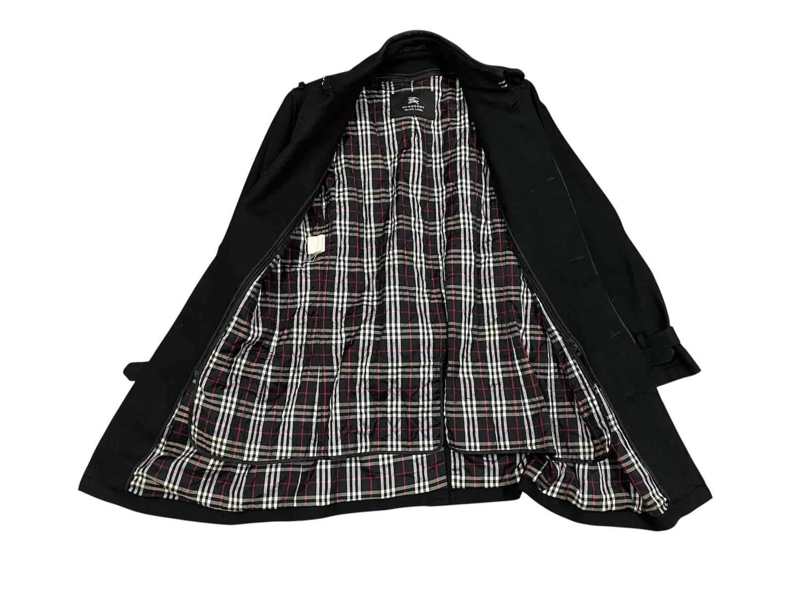 Burberry Burberry Black Label Wool Coat Heavy Jacket Belting Black Size US M / EU 48-50 / 2 - 3 Thumbnail